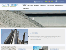 Tablet Screenshot of calcruzeiro.com.br